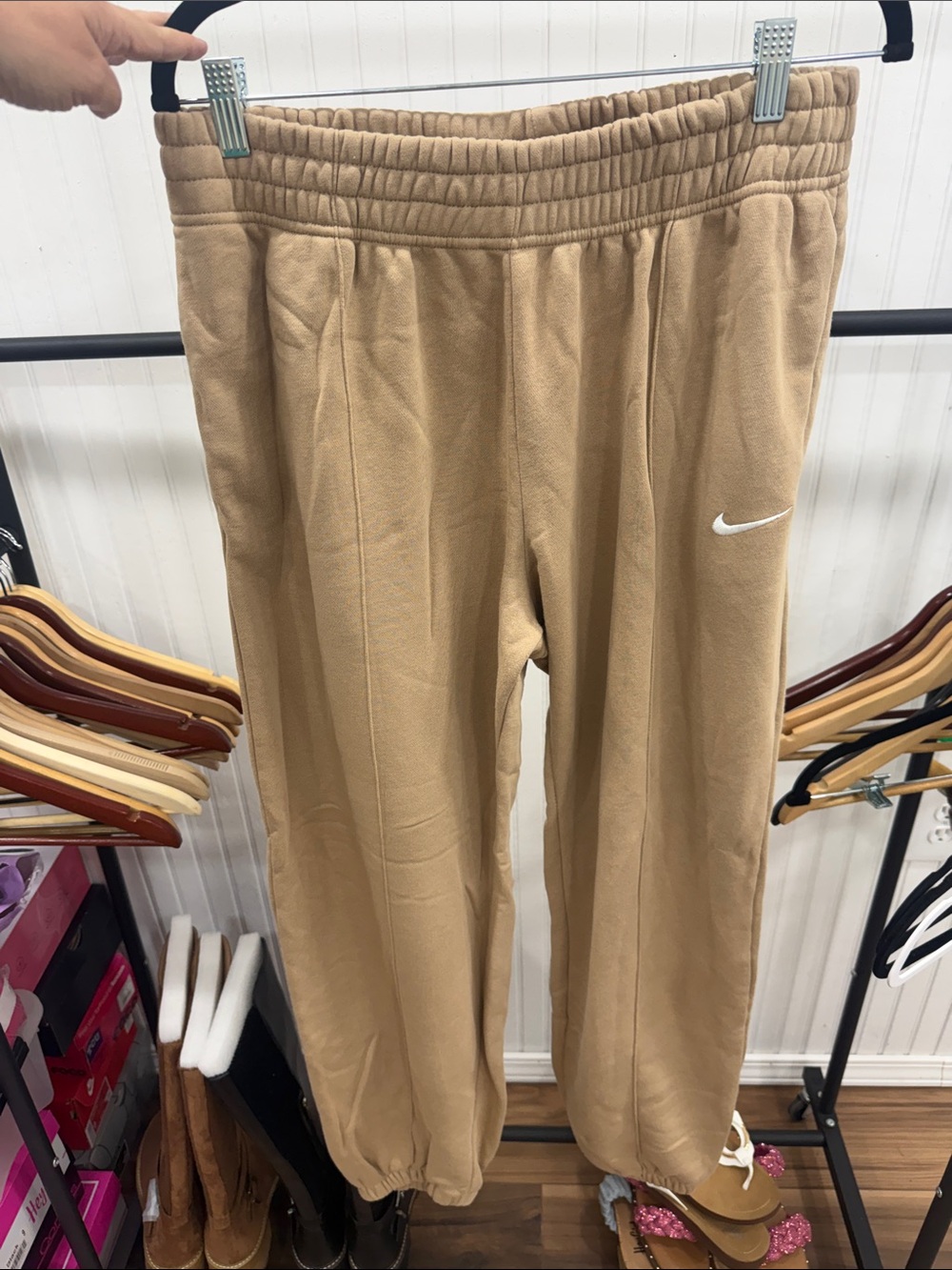 Women’s Nike Camel Fleece Joggers Size Medium